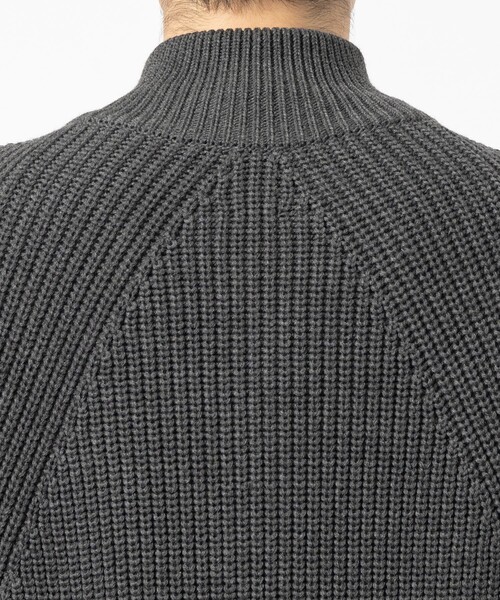BATONER（バトナー）の「【BATONER/バトナー】SIGNATURE DRIVERS KNIT（ニット/セーター・メンズ・ダークグレー/ブラック・1/2）」の15枚目の写真
