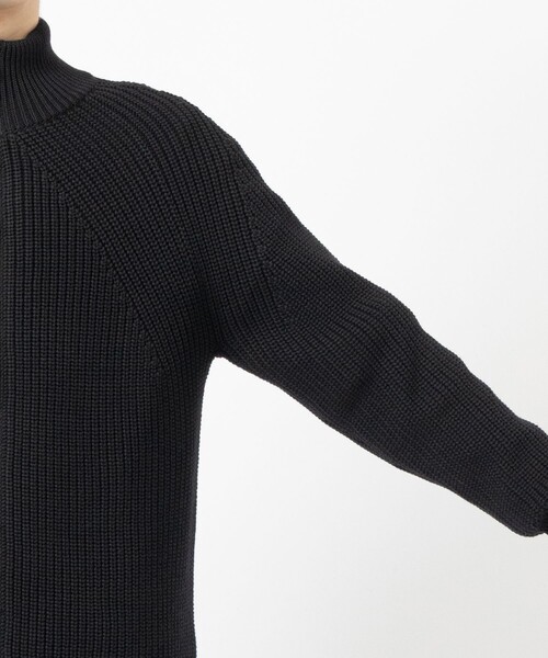 BATONER（バトナー）の「【BATONER/バトナー】SIGNATURE DRIVERS KNIT（ニット/セーター・メンズ・ダークグレー/ブラック・1/2）」の3枚目の写真