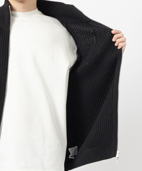 BATONER（バトナー）の「【BATONER/バトナー】SIGNATURE DRIVERS KNIT（ニット/セーター・メンズ・ダークグレー/ブラック・1/2）」の8枚目の写真