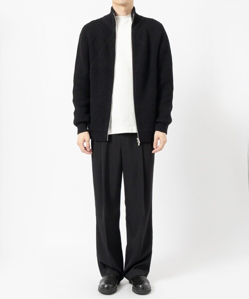 BATONER（バトナー）の「【BATONER/バトナー】SIGNATURE DRIVERS KNIT（ニット/セーター・メンズ・ダークグレー/ブラック・1/2）」の10枚目の写真