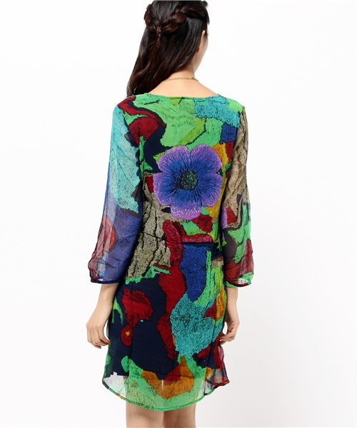 ワンピース ドレス Desigual デシグアル ラクロアカラフルワンピース ワンピース