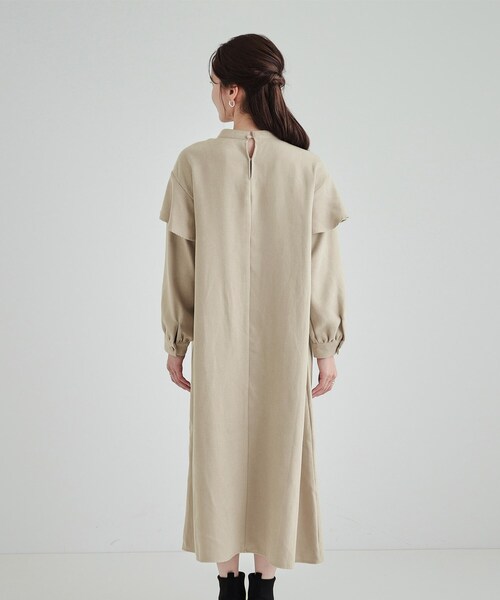 DRESKIP（ドレスキップ）の「◆【S-LL】大人の甘めコーデに お袖フリルワンピース（ワンピース・レディース・ブラウン系その他/ブラック/ベージュ・04/02/03/01）」の18枚目の写真