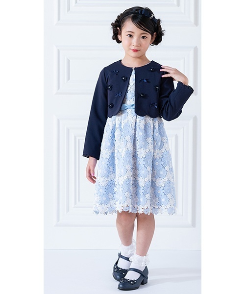 セール】ケミカル花レース ワンピース（ワンピース）｜mezzo piano