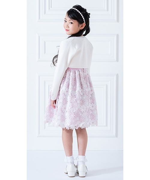 セール】ケミカル花レース ワンピース（ワンピース）｜mezzo piano