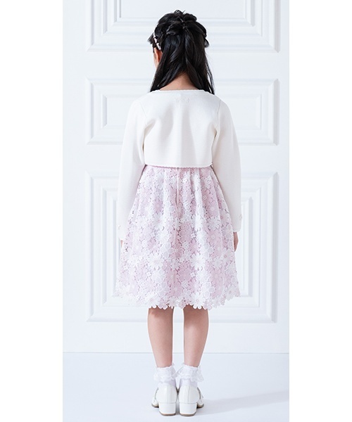 ケミカル花レース ワンピース（ワンピース）｜mezzo piano（メゾピアノ