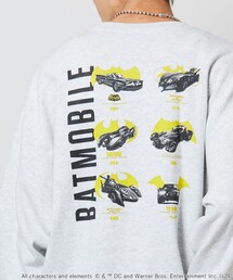 SCREENSTARS/スクリーンスターズ バットマン BATMOBIILE SWEAT/プリント クルーネック スウェット