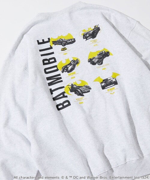 FREAK'S STORE（フリークスストア）の「SCREENSTARS/スクリーンスターズ バットマン BATMOBIILE SWEAT/プリント クルーネック スウェット（スウェット・メンズ・ライトグレー/チャコールグレー・LARGE/MEDIUM）」の11枚目の写真