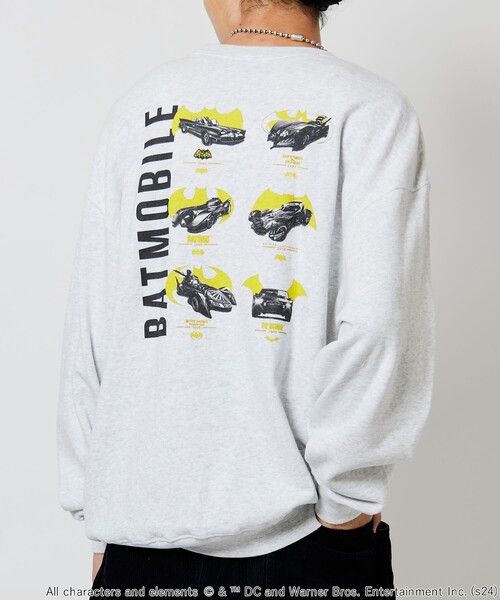 FREAK'S STORE（フリークスストア）の「SCREENSTARS/スクリーンスターズ バットマン BATMOBIILE SWEAT/プリント クルーネック スウェット（スウェット・メンズ・ライトグレー/チャコールグレー・LARGE/MEDIUM）」の17枚目の写真