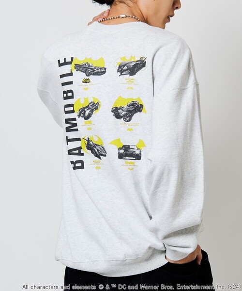 FREAK'S STORE（フリークスストア）の「SCREENSTARS/スクリーンスターズ バットマン BATMOBIILE SWEAT/プリント クルーネック スウェット（スウェット・メンズ・ライトグレー/チャコールグレー・LARGE/MEDIUM）」の18枚目の写真
