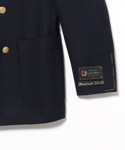 HANDMADE SAVILE CLIFFORD ウールモヘヤ ダブルブレスト ブレザー