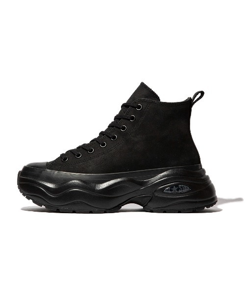 CONVERSE(コンバース)の「CONVERSE LEATHER ALL STAR (R) SURGETRAINER HI(コンバース レザー オールスター (R) サージトレーナー HI)(スニーカー・メンズ・ブラック系・23cm/23.5cm/24cm/24.5cm/25.5cm/26cm/25cm/26.5cm/28cm/29cm)」の2枚目の写真