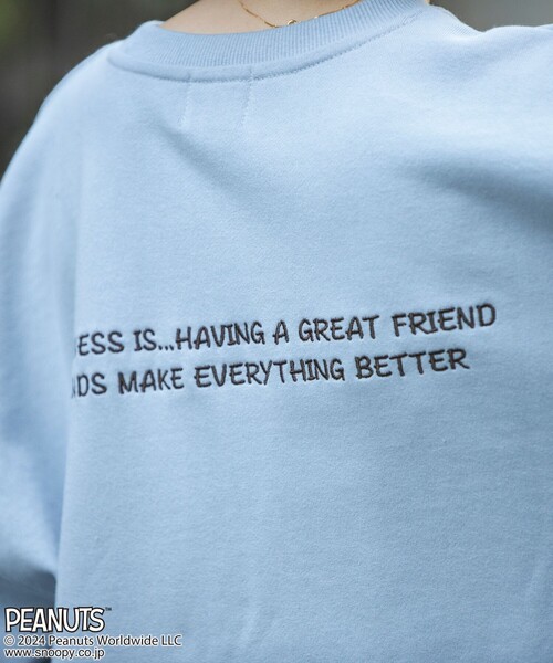 coen(コーエン)の「PEANUTS(ピーナッツ)×coen 裏毛クルーネックスウェット(Tシャツ/カットソー・レディース・ライトグレー/ダークグレー/ライトブルー/クリーム・M/L)」の17枚目の写真