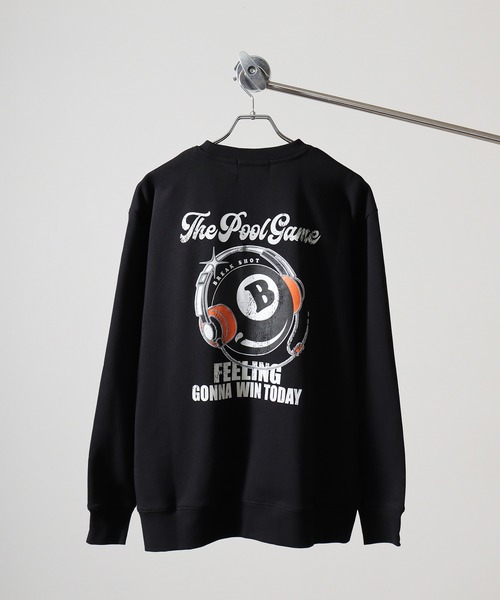A.T,C in the attic homme(エーティーシーインジアティックオム)の「A.T,C in the attic homme ビリヤードヘッドホンイラスト トレーナー(スウェット・メンズ・ブラック/ホワイト・L/M)」の14枚目の写真