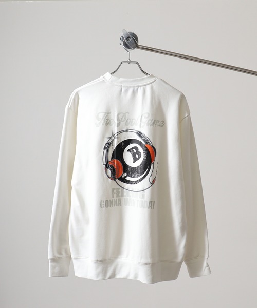 A.T,C in the attic homme(エーティーシーインジアティックオム)の「A.T,C in the attic homme ビリヤードヘッドホンイラスト トレーナー(スウェット・メンズ・ブラック/ホワイト・L/M)」の20枚目の写真
