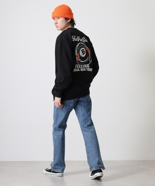 A.T,C in the attic homme(エーティーシーインジアティックオム)の「A.T,C in the attic homme ビリヤードヘッドホンイラスト トレーナー(スウェット・メンズ・ブラック/ホワイト・L/M)」の11枚目の写真