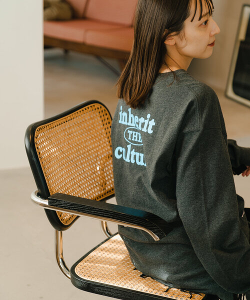 Kastane（カスタネ）の「*PHOTOロンTEE（Tシャツ/カットソー・レディース・チャコールグレー/ホワイト・FREE）」の7枚目の写真