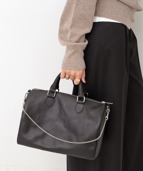 sita parantica（シータパランティカ）の「【SITA PARANTICA/シータパランティカ 】 チェーンボストンバッグ（ボストンバッグ・レディース・ブラック・FREE）」の4枚目の写真