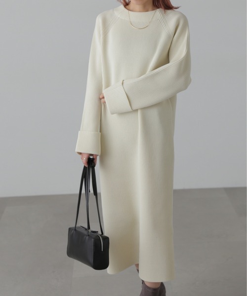 FREE'S MART(フリーズマート)の「前後2wayニットワンピース(ワンピース・レディース・ホワイト/ブラック/ブルー・FREE)」の12枚目の写真