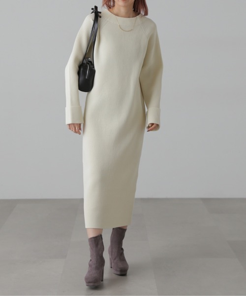 FREE'S MART(フリーズマート)の「前後2wayニットワンピース(ワンピース・レディース・ホワイト/ブラック/ブルー・FREE)」の17枚目の写真