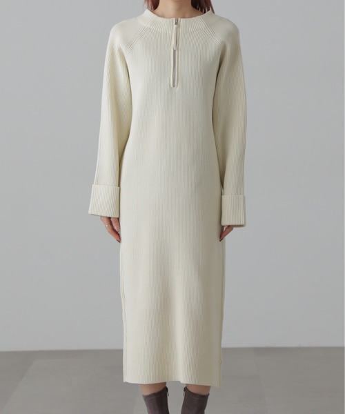 FREE'S MART(フリーズマート)の「前後2wayニットワンピース(ワンピース・レディース・ホワイト/ブラック/ブルー・FREE)」の20枚目の写真