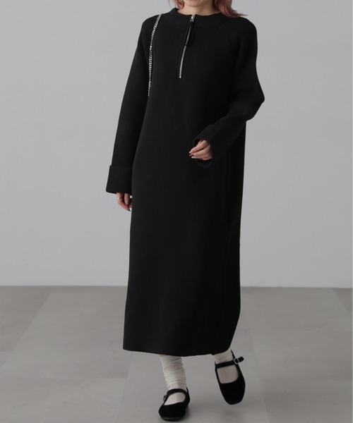 FREE'S MART(フリーズマート)の「前後2wayニットワンピース(ワンピース・レディース・ホワイト/ブラック/ブルー・FREE)」の6枚目の写真