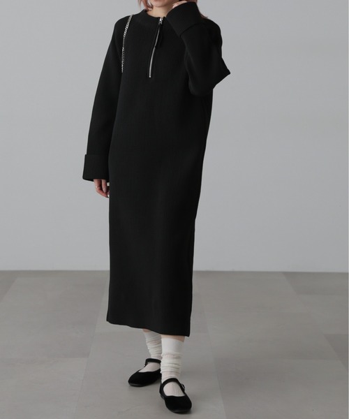 FREE'S MART(フリーズマート)の「前後2wayニットワンピース(ワンピース・レディース・ホワイト/ブラック/ブルー・FREE)」の7枚目の写真