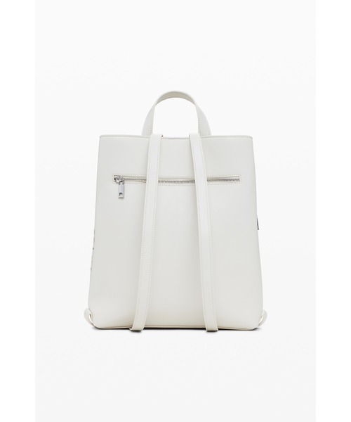 Desigual（デシグアル）の「パンチング加工のMサイズバックパック（バックパック/リュック・レディース・ブラウン/ホワイト・FREE）」の12枚目の写真