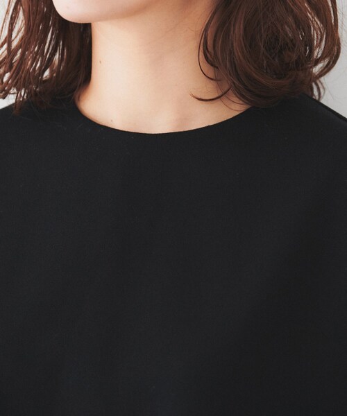 UNTITLED(アンタイトル)の「【洗える/後ろファスナー】ダンボールプルオーバー(Tシャツ/カットソー・レディース・ブラック/オフホワイト・00/02/04/44/48/50)」の17枚目の写真