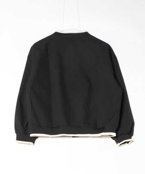 Per sist ence(パーシエンス)の「バイカラーショート丈スタジャン(ブルゾン・レディース・ベージュ/ピンク/ブラック・LARGE/X-LARGE/MEDIUM)」の4枚目の写真