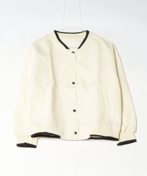 Per sist ence(パーシエンス)の「バイカラーショート丈スタジャン(ブルゾン・レディース・ベージュ/ピンク/ブラック・LARGE/X-LARGE/MEDIUM)」の18枚目の写真