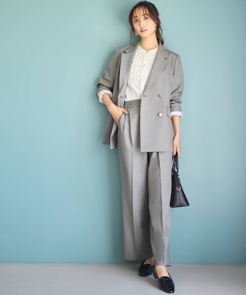 ANY SIS（エニィスィス）の「【洗える】褒めらレディ ワイドパンツ（その他パンツ・レディース・ライトグレー系6/ベージュ系/ピンク系/ネイビー系/ネイビー系6・1/2/3）」の6枚目の写真