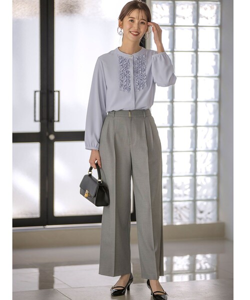 ANY SIS（エニィスィス）の「【洗える】褒めらレディ ワイドパンツ（その他パンツ・レディース・ライトグレー系6/ベージュ系/ピンク系/ネイビー系/ネイビー系6・1/2/3）」の22枚目の写真