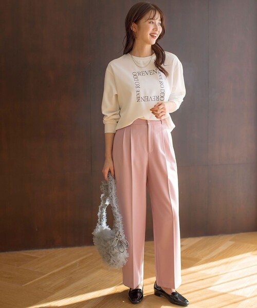 ANY SIS（エニィスィス）の「【洗える】褒めらレディ ワイドパンツ（その他パンツ・レディース・ライトグレー系6/ベージュ系/ピンク系/ネイビー系/ネイビー系6・1/2/3）」の12枚目の写真