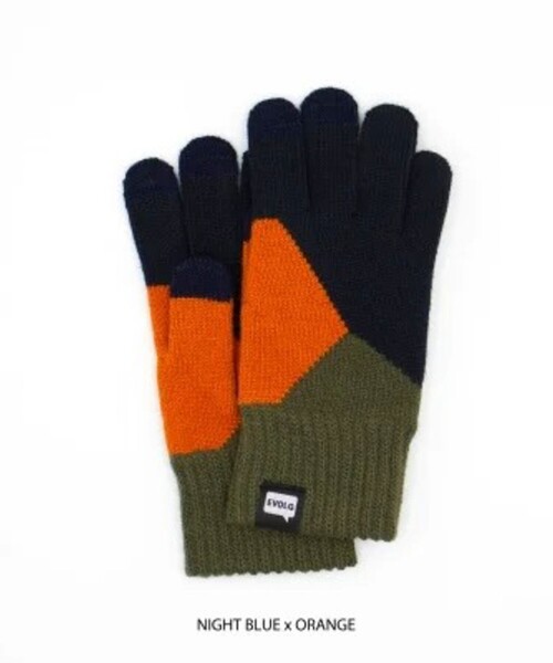 EVOLG（エヴォログ）の「【EVOLG/エヴォログ】LET2801 CRACKED ニットグローブ 手袋（手袋・メンズ・グレー系その他/ブラウン系その他/ブラック系その他3/ブルー系その他7・FREE）」の4枚目の写真