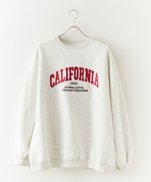 オーバーサイズ カレッジロゴ リブスウェット 秋物 秋服 2026年秋冬
