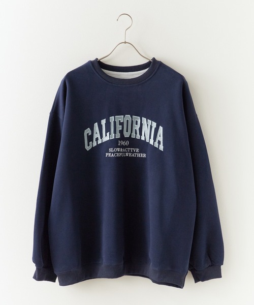 ROOPTOKYO(ループトウキョウ)の「オーバーサイズ カレッジロゴ リブスウェット(スウェット・レディース・ブラック/グレー/ピンク/ベージュ/ネイビー・FREE)」の5枚目の写真