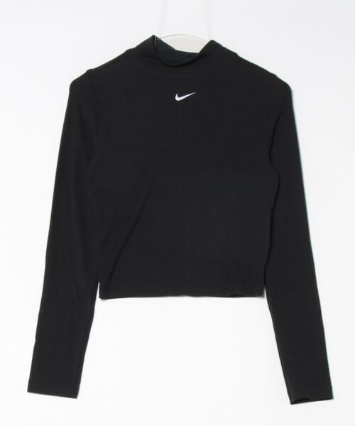 《NIKEアパレル》WSNSWｴｯｾﾝｼｬﾙﾘﾌﾞL/Sﾓｯｸﾄｯﾌﾟ（Tシャツ/カットソー）｜NIKE（ナイキ）