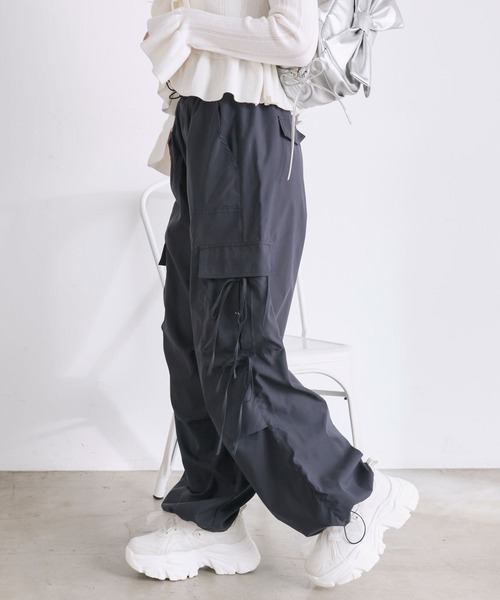 OLIVE des OLIVE ダブルリボンカーゴパンツ オリーブデオリーブ OLIVE des OLIVE（オリーブデオリーブ）の「ダブルリボンカーゴ
