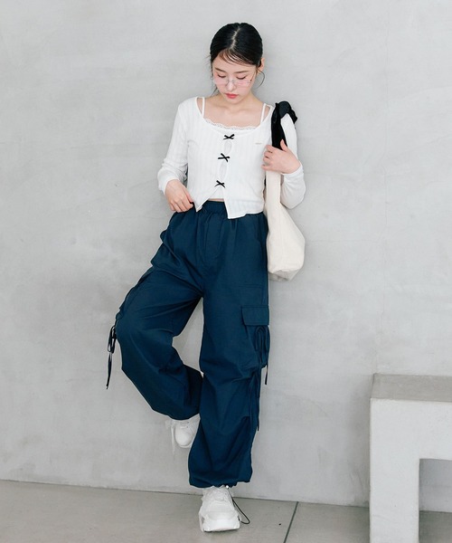 セール】ゆるたぽリボンカーゴパンツ（その他パンツ）｜OLIVE
