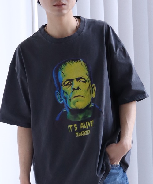 CORPUS SELECT(コーパストーキョー)の「ヴィンテージピグメント加工アソートデザイン 半袖Tシャツ(ユニバーサル・ワーナー・サンリオ)(Tシャツ/カットソー・メンズ・ブラック系その他/ブラック系その他2/ブラック系その他3/ブラック系/ブラック系1/ブラック系2/ブラック系3/ブラック系4/ブラック系6/ブラック系7/ブラック系8/ブラック系9/ブラック系5/ブラック系その他4/ブラック系その他6/ブラック系その他7/その他1/その他/ブラック系その他5・XL/L/M)」の9枚目の写真