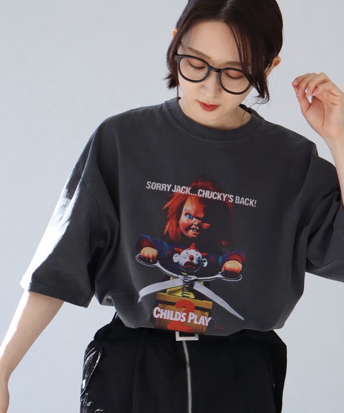 CORPUS SELECT(コーパストーキョー)の「ヴィンテージピグメント加工アソートデザイン 半袖Tシャツ(ユニバーサル・ワーナー・サンリオ)(Tシャツ/カットソー・メンズ・ブラック系その他/ブラック系その他2/ブラック系その他3/ブラック系/ブラック系1/ブラック系2/ブラック系3/ブラック系4/ブラック系6/ブラック系7/ブラック系8/ブラック系9/ブラック系5/ブラック系その他4/ブラック系その他6/ブラック系その他7/その他1/その他/ブラック系その他5・XL/L/M)」の12枚目の写真
