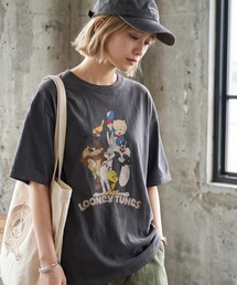 ヴィンテージピグメント加工アソートデザイン 半袖Tシャツ(ユニバーサル・ワーナー・サンリオ)