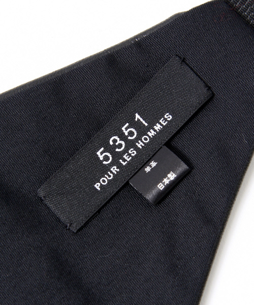 5351 POUR LES HOMMES（ゴーサンゴーイチプールオム）の「シープレザーカマーバンド（バンダナ/スカーフ・メンズ・ブラック・FREE）」の6枚目の写真