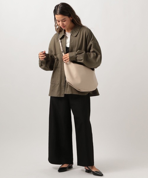 BAYFLOW（ベイフロー）の「[長さ調整可能]ラメコードハーフムーンショルダー（ショルダーバッグ・レディース・ブラック/ライトベージュ・FREE）」の15枚目の写真