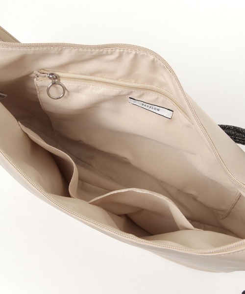 BAYFLOW（ベイフロー）の「[長さ調整可能]ラメコードハーフムーンショルダー（ショルダーバッグ・レディース・ブラック/ライトベージュ・FREE）」の20枚目の写真