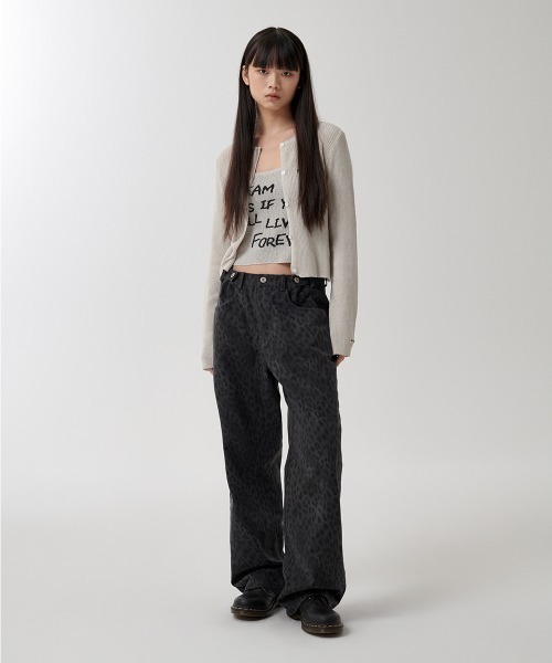 カーディガン 「mahagrid/マハグリッド」 HAND STITCH CROP CARDIGAN/ハンドステッチクロップカーディガン レディース mahagrid/マハグリッド』 HAND STITCH CROP CARDIGAN/ハンド