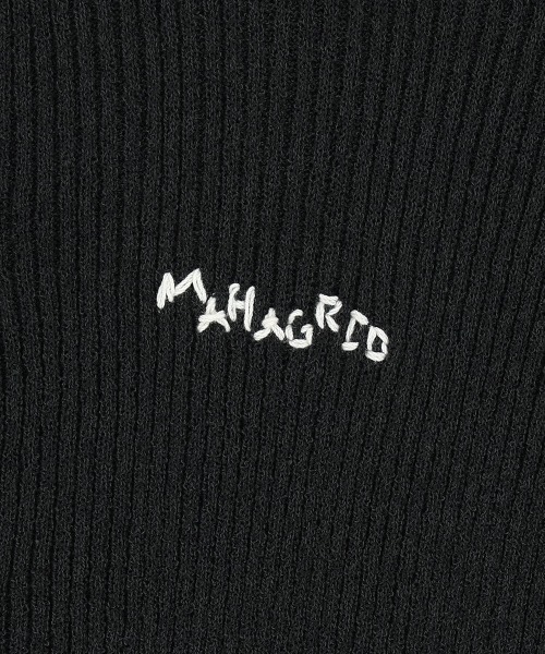 MAHAGRID(マハグリッド)の「『mahagrid/マハグリッド』 HAND STITCH CROP CARDIGAN/ハンドステッチクロップカーディガン(カーディガン/ボレロ・レディース・グレー/ブラック・FREE)」の15枚目の写真