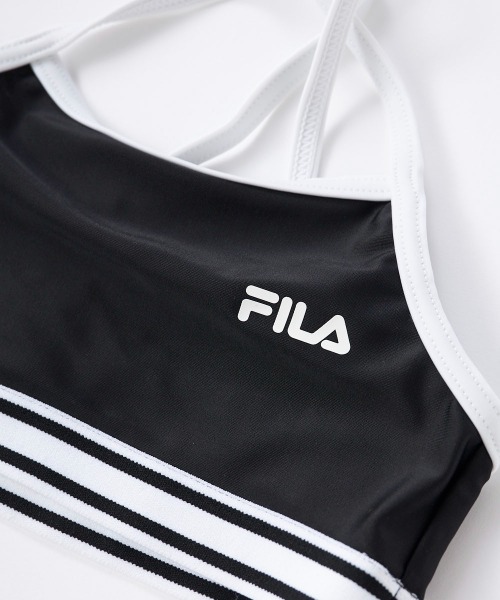FILA(フィラ)の「タイダイ柄Tシャツ付き 3点セット水着(水着・キッズ・ブルー/パープル/ブラック・110/120)」の12枚目の写真