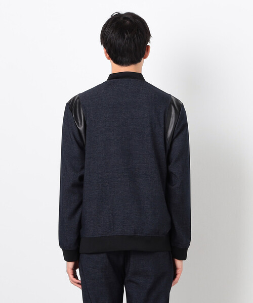 COMME CA ISM（コムサイズム）の「【セットアップ対応】デニムライクジャージ テディブルゾン（ブルゾン・メンズ・ブラック/ネイビー・MEDIUM/LARGE）」の13枚目の写真