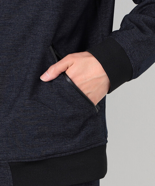 COMME CA ISM（コムサイズム）の「【セットアップ対応】デニムライクジャージ テディブルゾン（ブルゾン・メンズ・ブラック/ネイビー・MEDIUM/LARGE）」の16枚目の写真